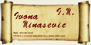 Ivona Minašević vizit kartica